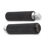 KNURLED FUSION FOOTPEGS BLACK
