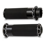 BEVELED FUSION GRIPS BLACK