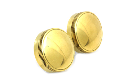 REPLICA EATON STYLE FUEL CAP SET VENTED BRASS