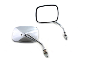 REPLICA SWIVEL MIRROR SET WITH SHORT STEM CHROME