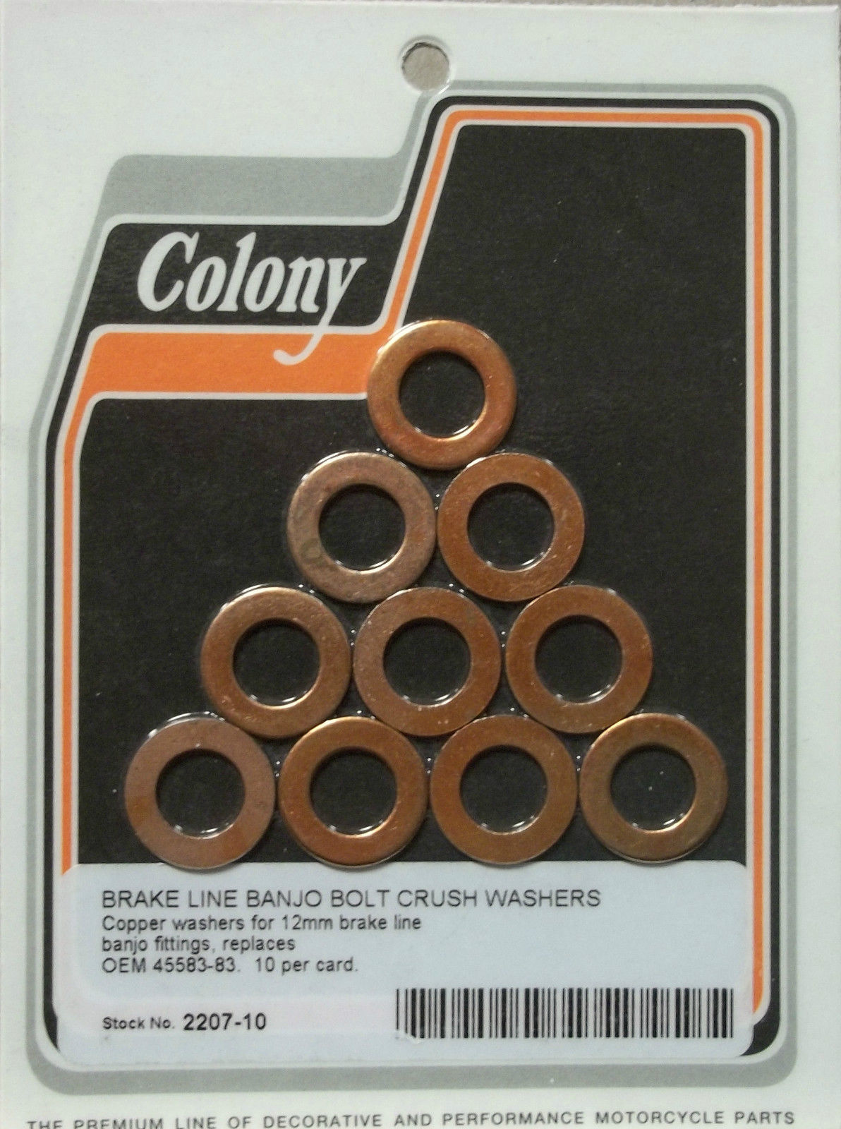 BRAKE LINE BANJO BOLT CRUSH WASHERS