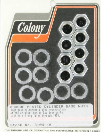 CYLINDER BASE NUTS CHROME