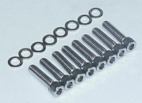 LIFTER BASE SCREWS CHROME ALLEN STYLE-KNURLED LIFTER BASE SCREWS CHROME ALLEN STYLE-KNURLED